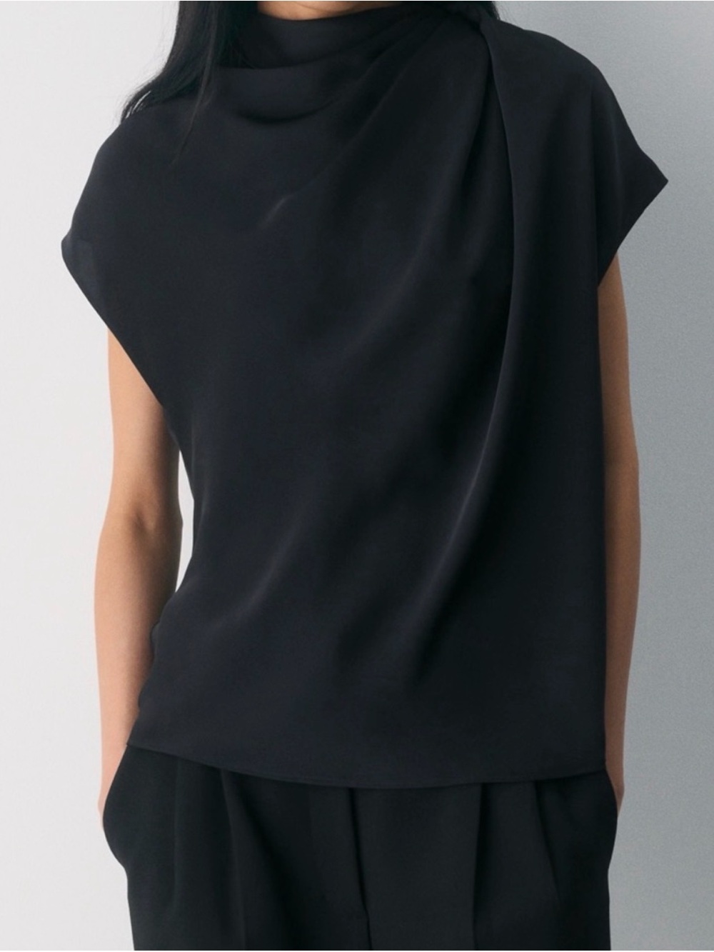 Babaton black blouse